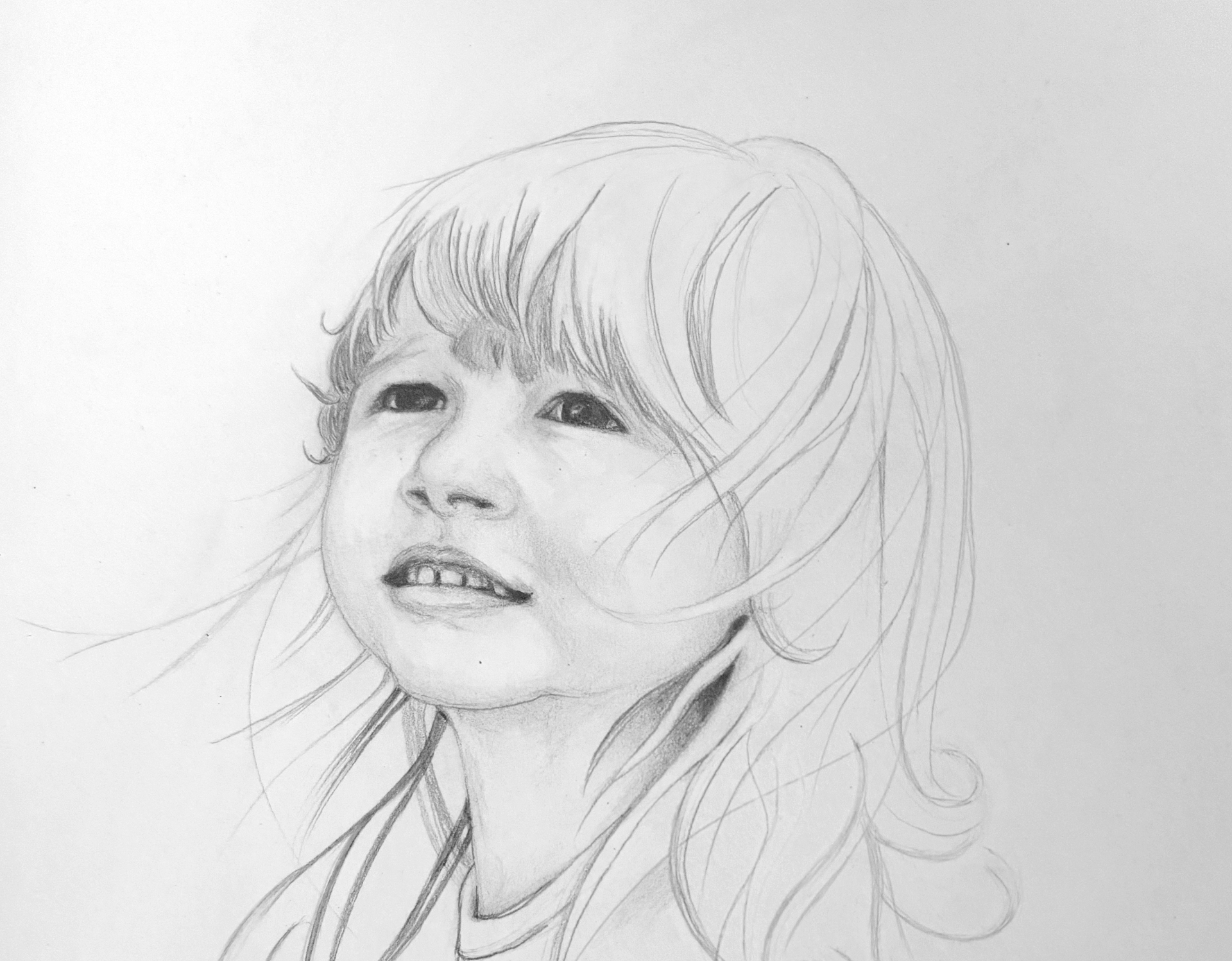 Hand drawing with graphite